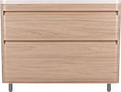 Style Line Мебель для ванной напольная Атлантика 100, Люкс ясень перламутр, PLUS – фотография-9